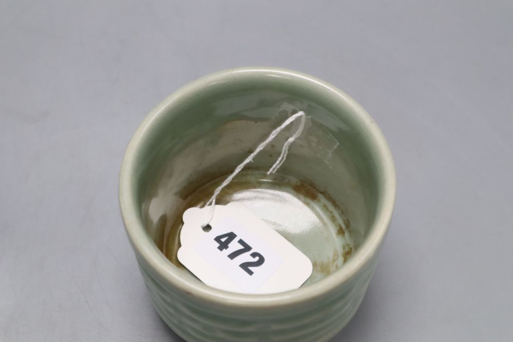 A Chinese celadon tripod censer, height 8cm